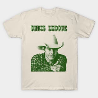 Chris LeDoux - // green solid style, T-Shirt